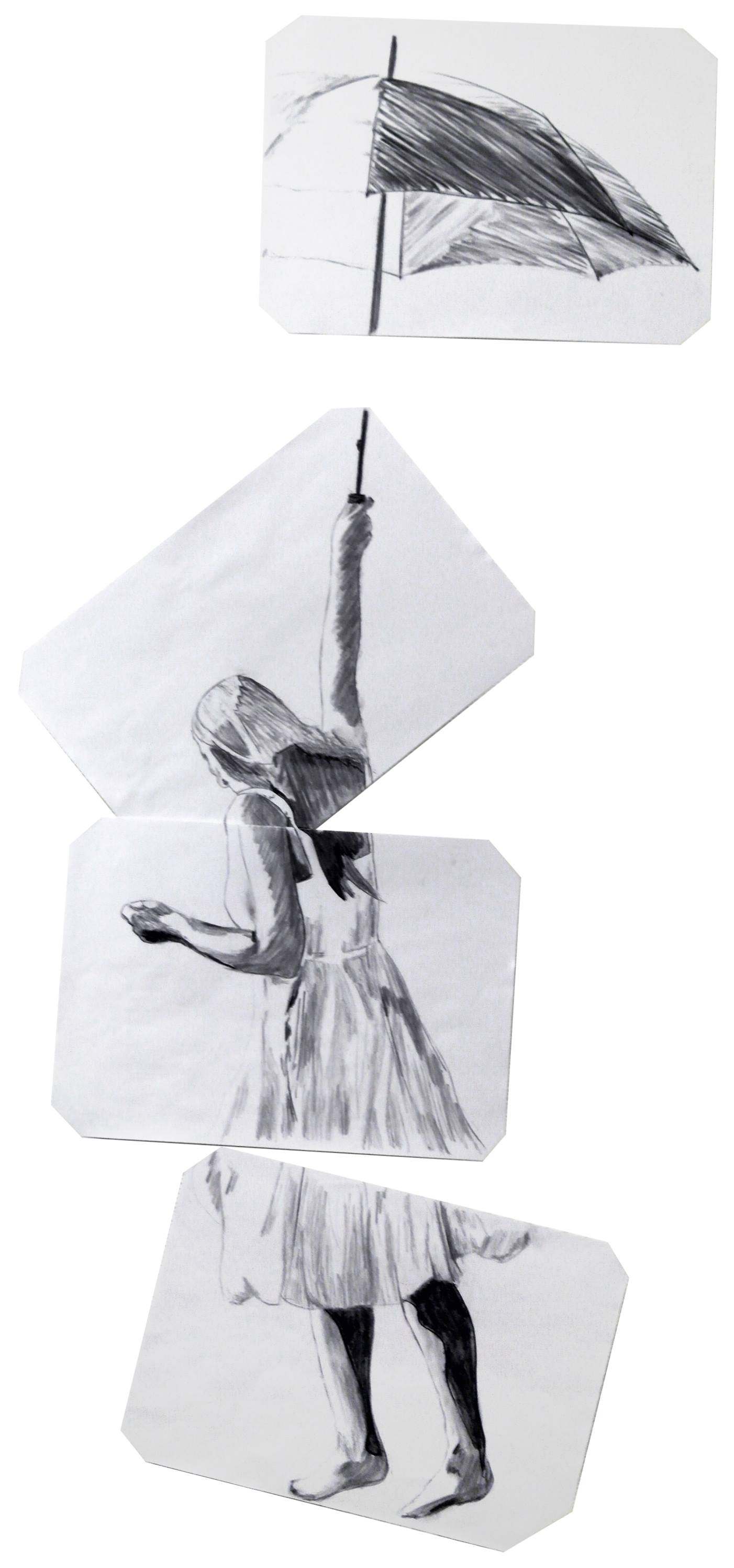 "Soar" - Charcoal on paper