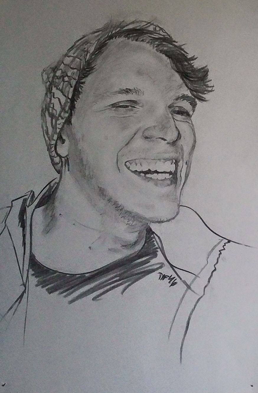 "John" - Charcoal on paper