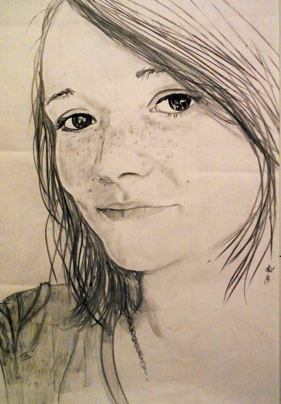 "Košonka" - Charcoal on large format paper